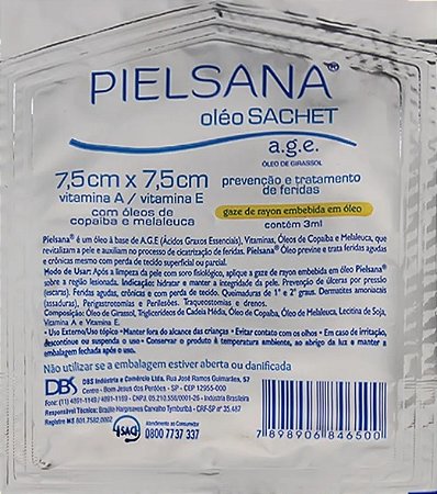 Curativo Gaze de Rayon 7,5 x 7,5cm unidade - Pielsana