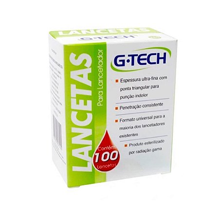 Lancetas 30G com 100 un. - G-tech