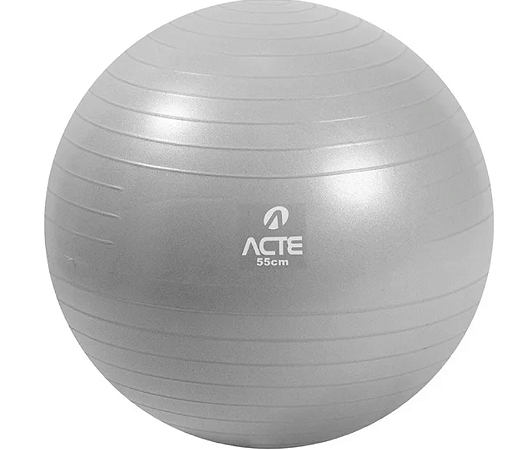 Bola de Pilates 55 cm Cinza Gym Ball T9-55P - Acte Sports UND