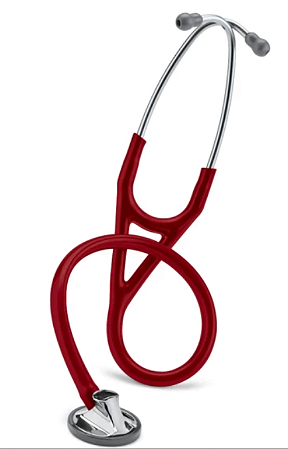 Estetoscópio 3M™ Littmann® Master Cardiology™ 2163 Vinho com Prata Espelhado