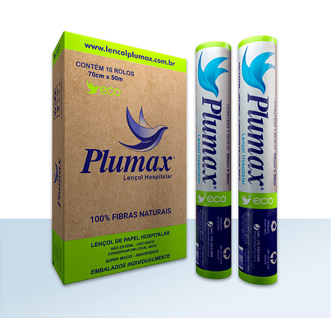 Lençol Eco Descartável 70x50 (Caixa) - Plumax