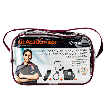 Kit Acadêmico Plus KA120 Bordô - Incoterm