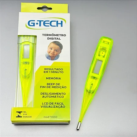 TERMÔMETRO DIGITAL G-TECH VERDE