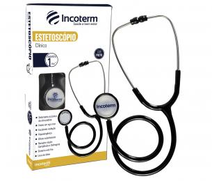 Estetoscópio Clínico Preto - Incoterm UND