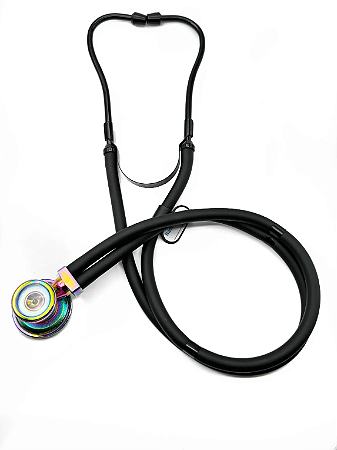 Estetoscópio Duplo Linha Black Rappaport Black Rainbow - P.A Med UND