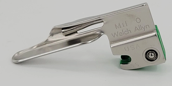 Lâmina de Laringoscópio Fibra Óptica Tam.: 0 Miller -68060 Welch Allyn Und.