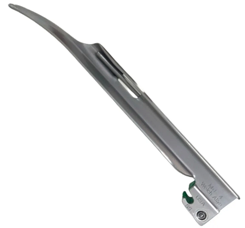 Lâmina de Laringoscópio Fibra Óptica Halógena Miller Tam:4 -68064 Welch Unid.