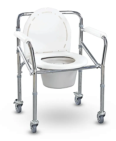 Cadeira de Banho com Rodas e ajuste de altura - Longevitech