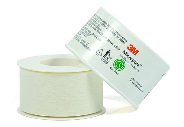 Fita Microporosa Branca Hipoalérgica 25mm x 10m - Solventum 3m