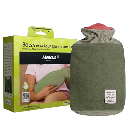 Bolsa para Água Quente com Capa Mercur Protetora