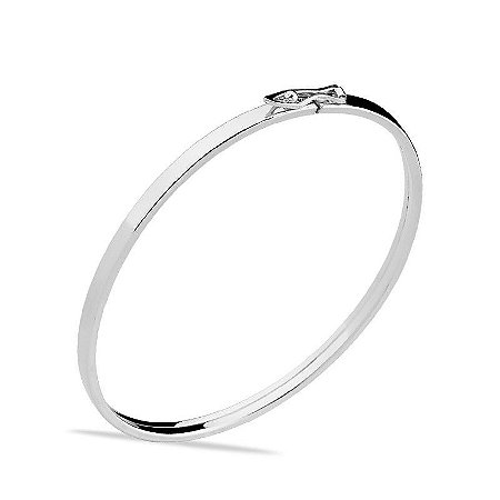 Bracelete de Prata Rígido Fio Quadrado 3.5 mm