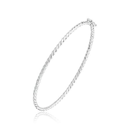 Bracelete de Prata Fio Torcido 19 cm