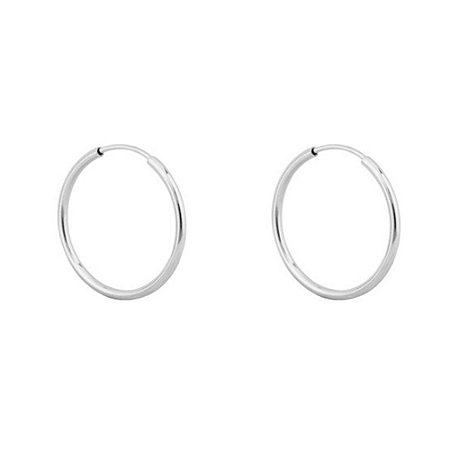 Brinco Argola Fio Redondo 18 mm - Prata 925