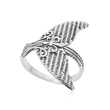 Anel Cauda de Sereia Boho - Prata 925