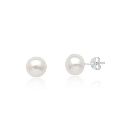 Brinco Pérola 4mm - Prata 925