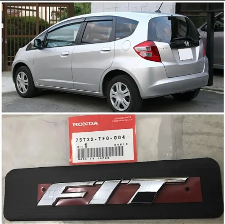Emblema FIT Tampa Tras Novo Original Honda Fit 2009-2014 75722TF0004