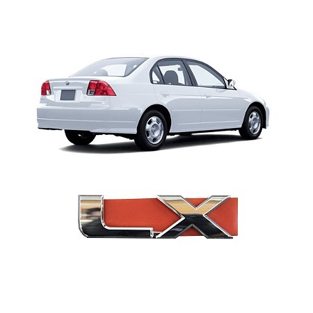 Emblema Lx Tampa Traseira Civic 2001 a 2005 Oiriginal