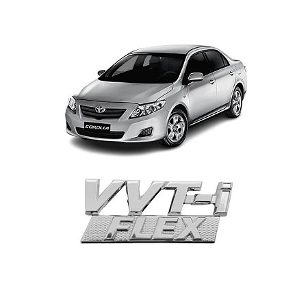 Emblema Vvt-i Flex Toyota Corolla 2009 a 2014 Novo Original