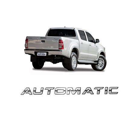 Emblema Adesivo Automatic Hilux SRVO 2005 a 2012 Original