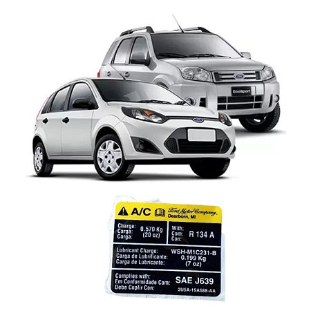 Emblema De Identificacao Do Ar Condicionado Fiesta Ecosport