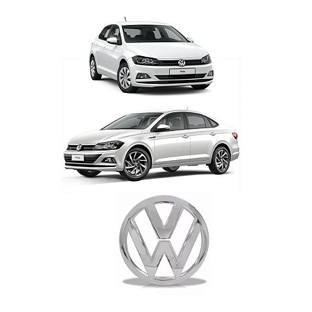 Emblema Grade Dianteira Novo Polo/virtus Cromado 6ea853601