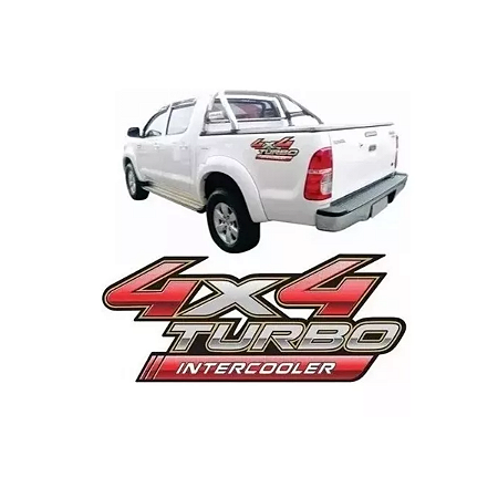 thumbnail image 2 of 2X Turbo Intercooler Decal Sticker – 3M Made In USA For Hilux Trucks & Vehicles 2 of 6