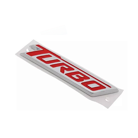 Emblema Turbo vermelho Tampa Traseira Cruze 16/22 Original 23167074