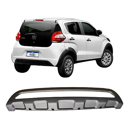 Moldura Aplique Inferior Parachoque Traseiro Fiat Mobi 2016 à 2020 100250155