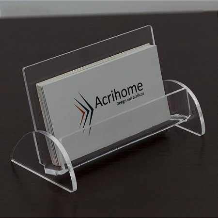 Porta cartão transparente - kit com 3 peças