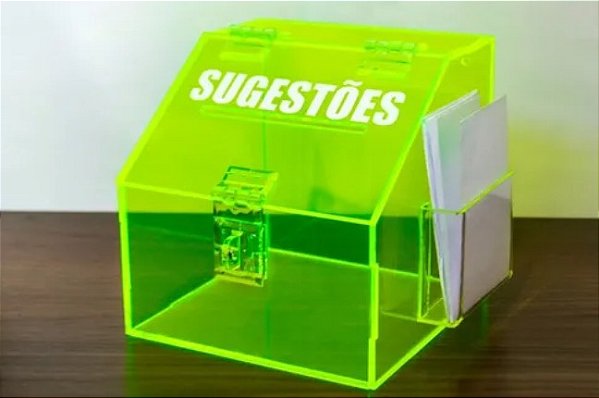 Mini caixa de Sugestões - Verde