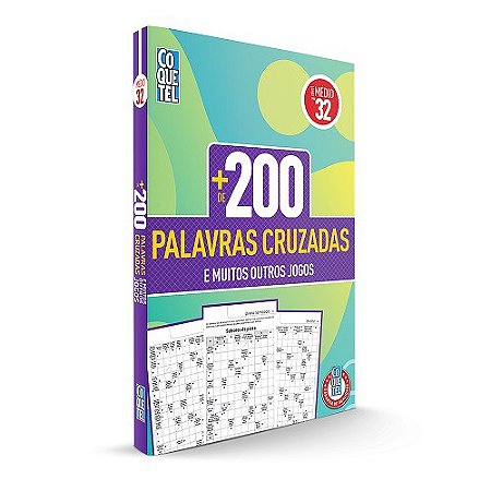 Kit 2 Livros PALAVRAS CRUZADAS Coquetel e Caras 180 Páginas de Passatempo Jogos  PALAVRAS CRUZADAS Palavras Cruzadas Coquetel 82 páginas e Palavras Cruzdas  Editora CARAS 98 páginas