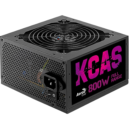 Fonte Gamer ATX Aerocool KCAS 800W 80 Plus Full Range APFC