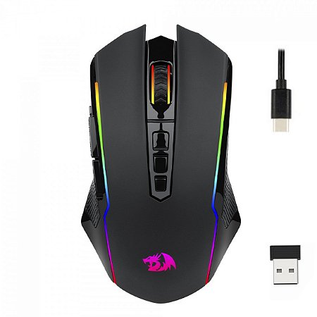 Mouse Gamer Redragon Ranger Lite 8000DPI Sem fio