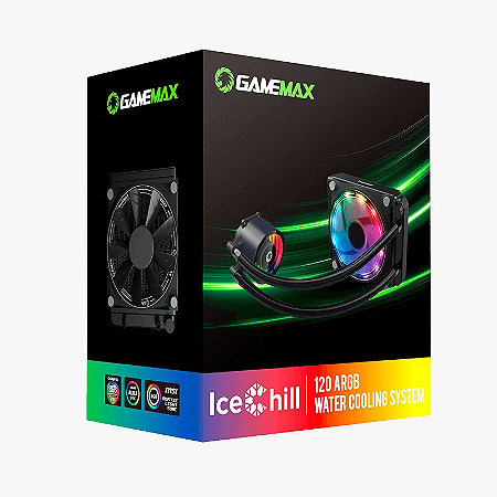 Water Cooler Argb 1-fan Gamemax Ice Chill 120 + controle Remoto