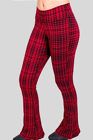 Calça Legging Flare em Suplex Lite de Poliamida