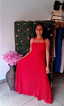 VESTIDO LONGO VERMELHO