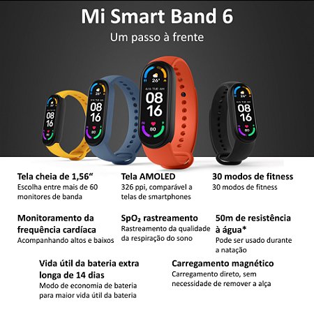 Mi Smart Band 6 - Preto