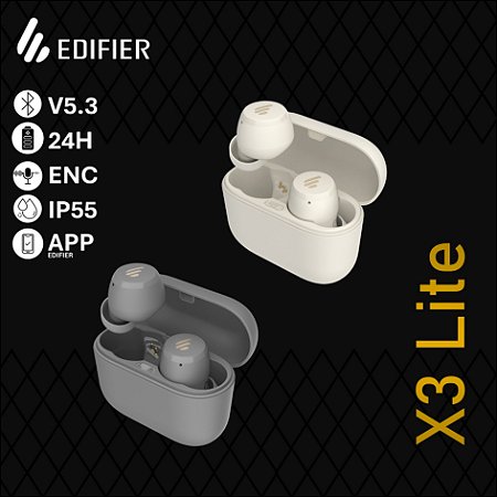 Fone sem Fio - Edifier X3 Lite - Proteção IP 55 resistência contra suor e água