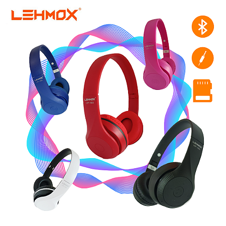 Headphone Lehmox LEF 1003 - Entrada cartão sd e rádio FM