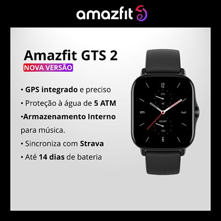 smartwatch amazfit gts 2 nova versão - gps integrado - a prova d'agua 5 ATM - relógio inteligente