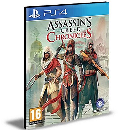 Assassin's Creed Chronicles Trilogy Ps4 e Ps5 MÍDIA DIGITAL