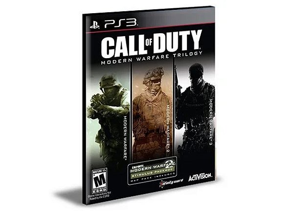 Pacote Call Of Duty Modern Warfare Ps3 Mídia Digital