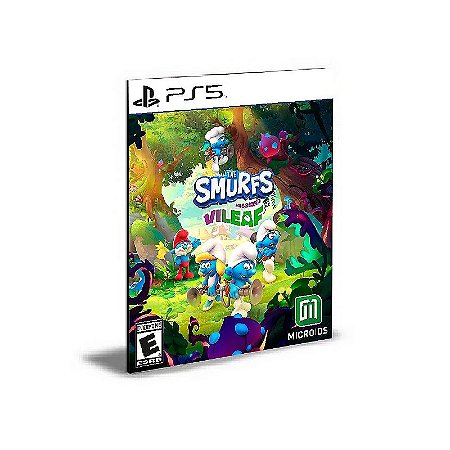 Os Smurfs Mission Vileaf PS5 Mídia Digital