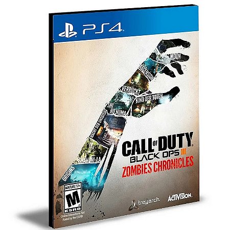 DLCS Call of Duty Black Ops III Edição Zombies Chronicles Ps4 e Ps5 Mídia Digital