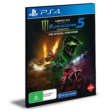 Monster Energy Supercross The Official Videogame 5 PS4 Mídia Digital
