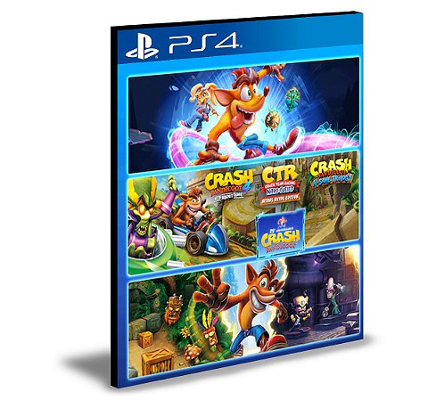 Crash Bandicoot - Pacote de Crashiversário PS4 e PS5  MÍDIA DIGITAL