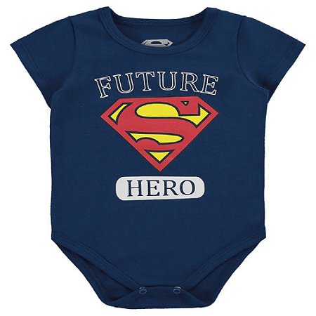 body bebe superman manga curta marlan varias cores e tamanhos Vesttemaskids