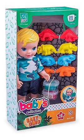 Boneco Babys Collection Dino Baby - Super Toys