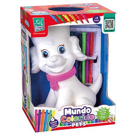 Brinquedo Pets Enfermeira Mundo Colorido Para Pintar
