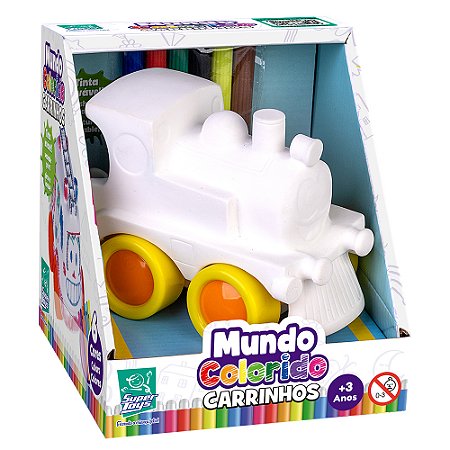 Brinquedo Mundo Colorido Trenzinho Para Pintar